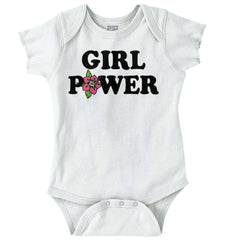 Girl Power Romper Bodysuit-Direct To Garment Print-Brisco Baby