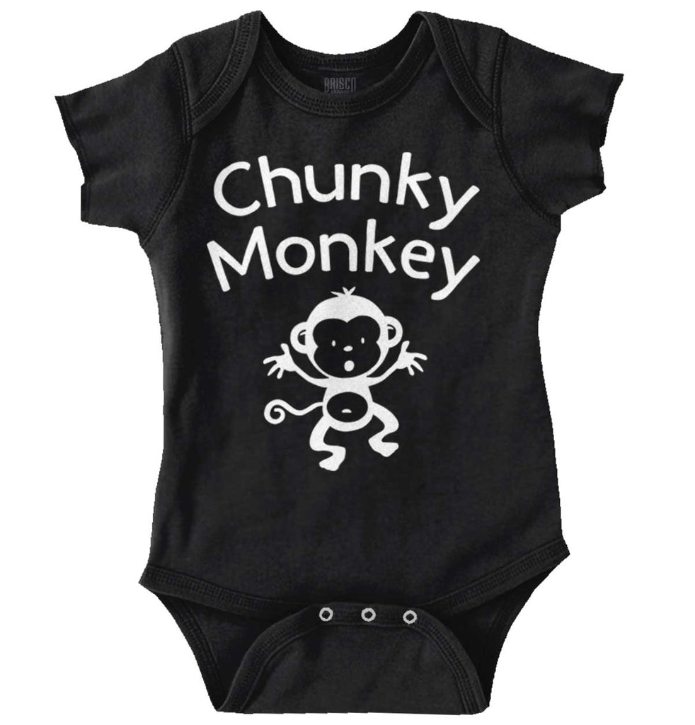 Chunky Monkey Romper Bodysuit-Direct To Garment Print-Brisco Baby