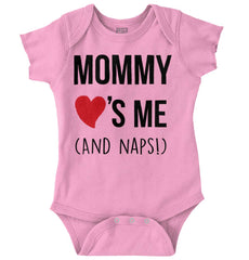 Mommy Loves Me Romper Bodysuit-Direct To Garment Print-Brisco Baby