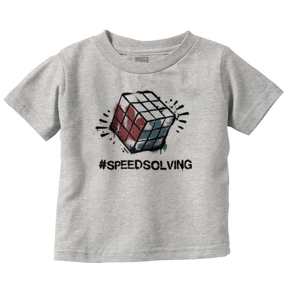 Speed Solving Infant Toddler T Shirt-Direct To Garment Print-Brisco Baby