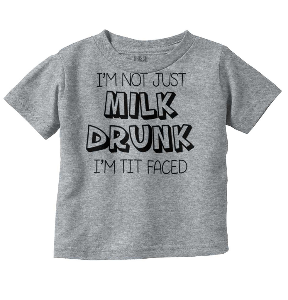 Milk Drunk Infant Toddler T Shirt-Direct To Garment Print-Brisco Baby