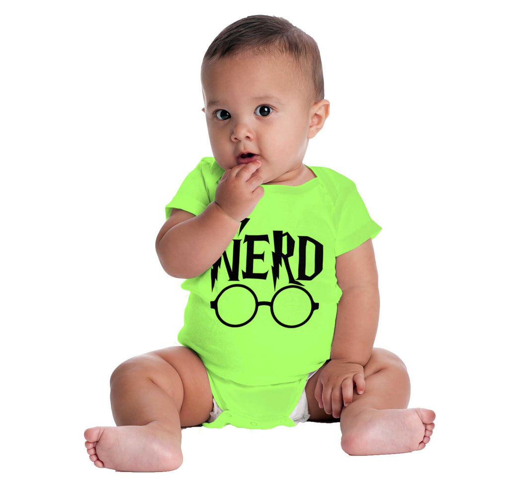 Nerd Harry Potter Romper Bodysuit-Direct To Garment Print-Brisco Baby
