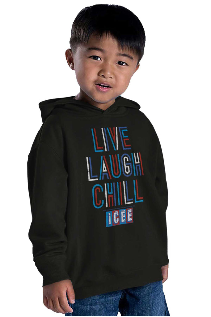 Live Laugh Chill Toddler Pullover Hoodie-Direct To Garment Print-Brisco Baby