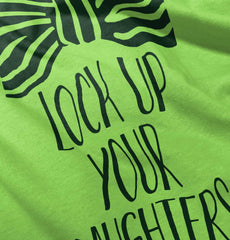 Lock Up Your Daughters Infant Toddler T Shirt-Direct To Garment Print-Brisco Baby