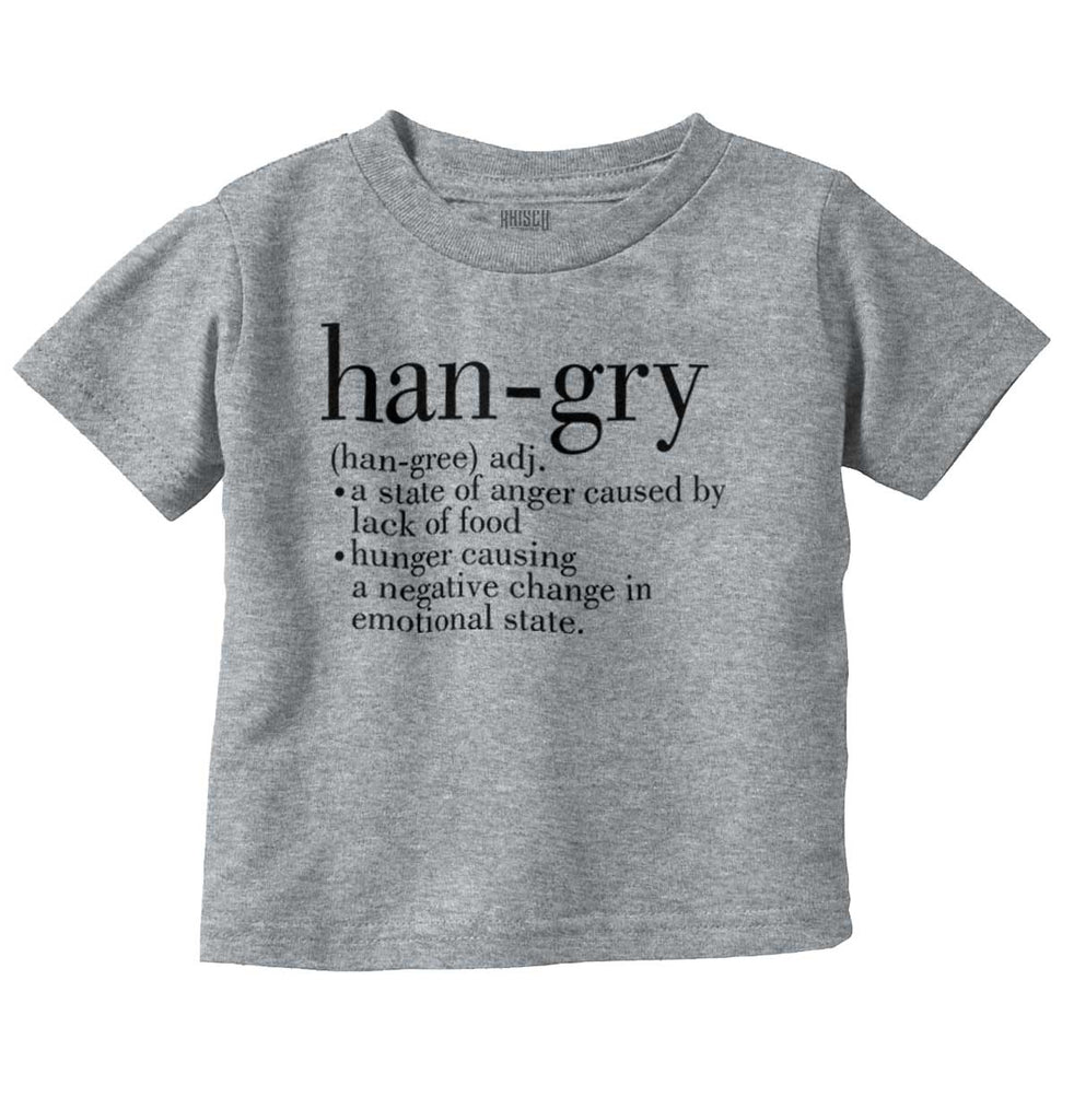 Hangry Definition Infant Toddler T Shirt-Direct To Garment Print-Brisco Baby