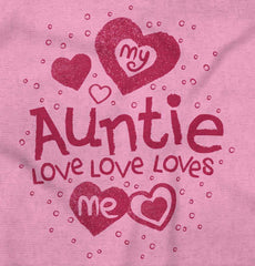 Auntie Loves Me Romper Bodysuit-Direct To Garment Print-Brisco Baby