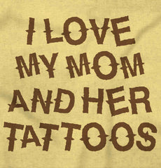 Mom's Tattoos Infant Toddler T Shirt-Direct To Garment Print-Brisco Baby