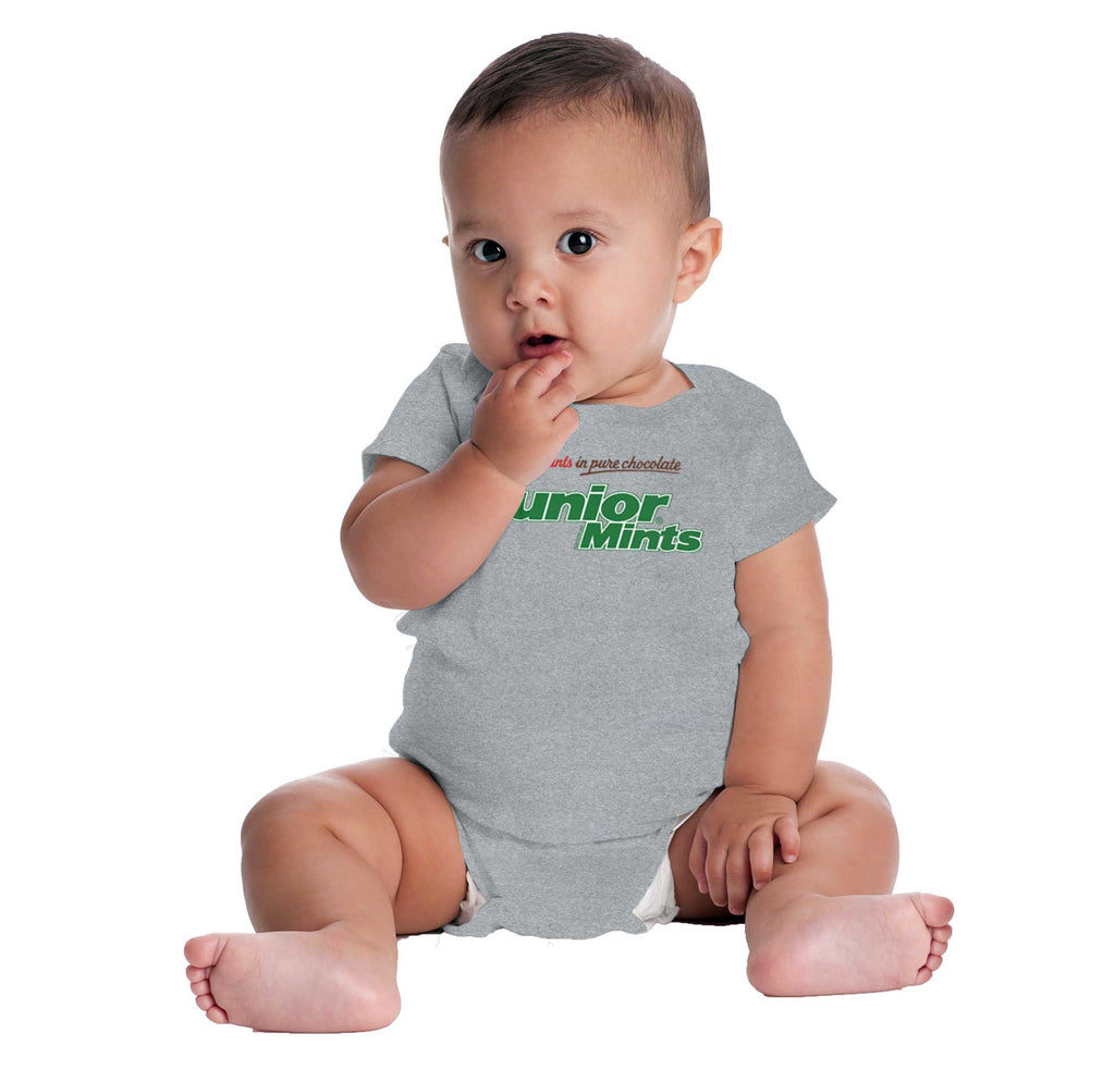 Classic Junior Mints Romper Bodysuit-Direct To Garment Print-Brisco Baby