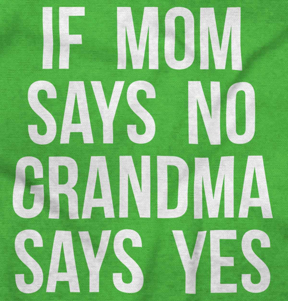 Grandma Says Yes Romper Bodysuit-Direct To Garment Print-Brisco Baby