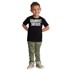 Grandpa's Sidekick Infant Toddler T Shirt-Direct To Garment Print-Brisco Baby