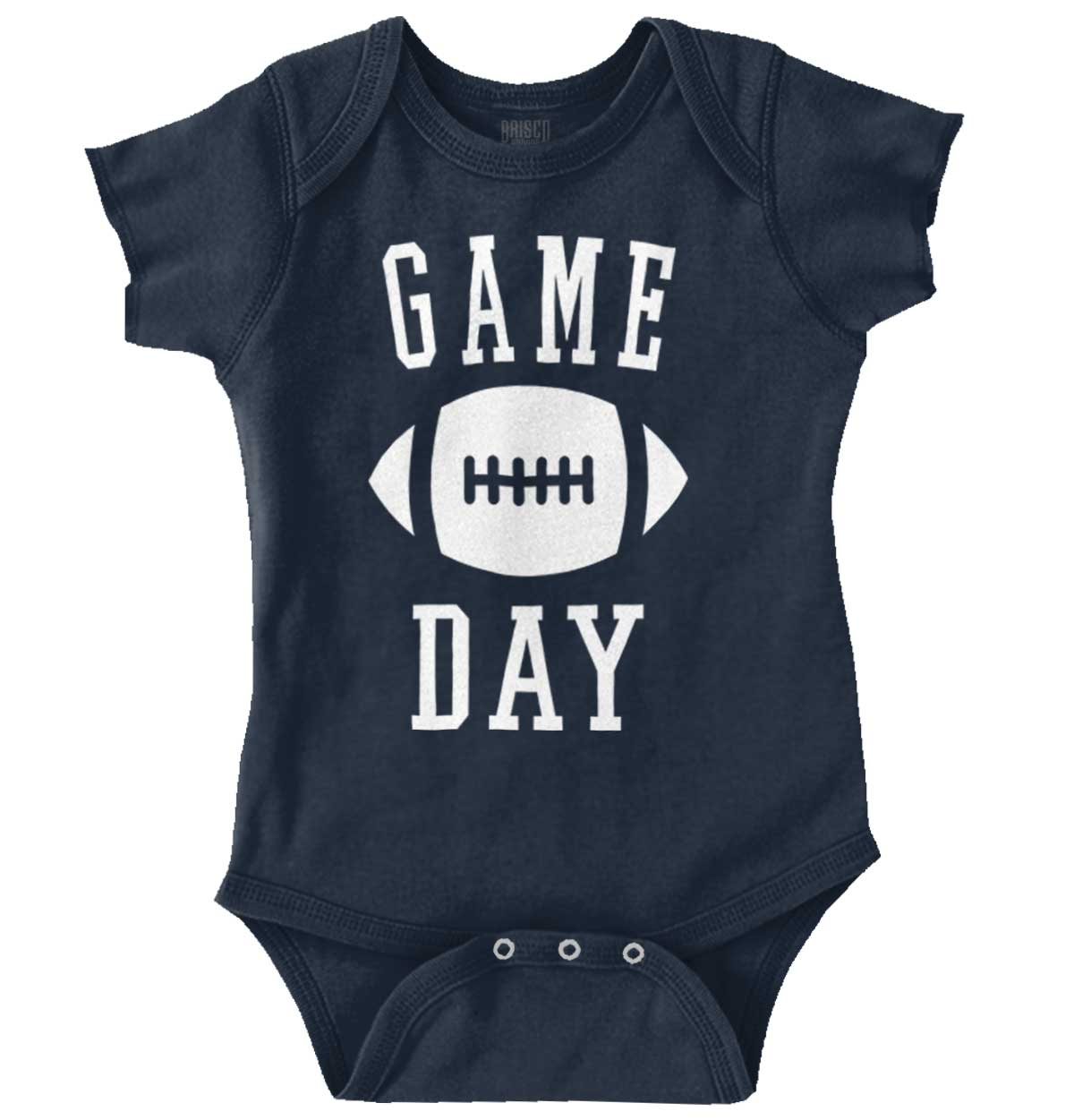 Itsy Bitsy Baby Boys Striped Game Day Romper - Royal Blue main image 0