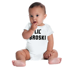 Lil' Broski Romper Bodysuit-Direct To Garment Print-Brisco Baby