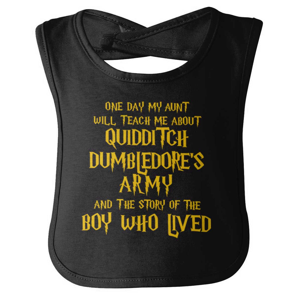 Quidditch Dumbledore Infant Baby Bib-Direct To Garment Print-Brisco Baby