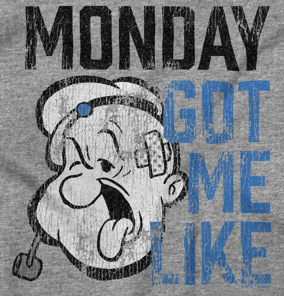 Monday Got Me Like Toddler Football Jersey Tee-Direct To Garment Print-Brisco Baby