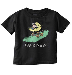 Downhill Stroller Infant Toddler T Shirt-Direct To Garment Print-Brisco Baby