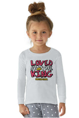 Loved By The King Solid Baby Pajama Top-Direct To Garment Print-Brisco Baby