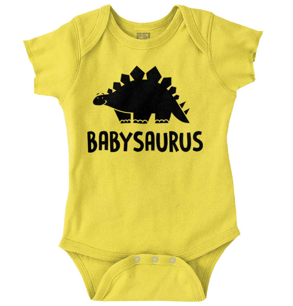 Babysaurus Romper Bodysuit-Direct To Garment Print-Brisco Baby