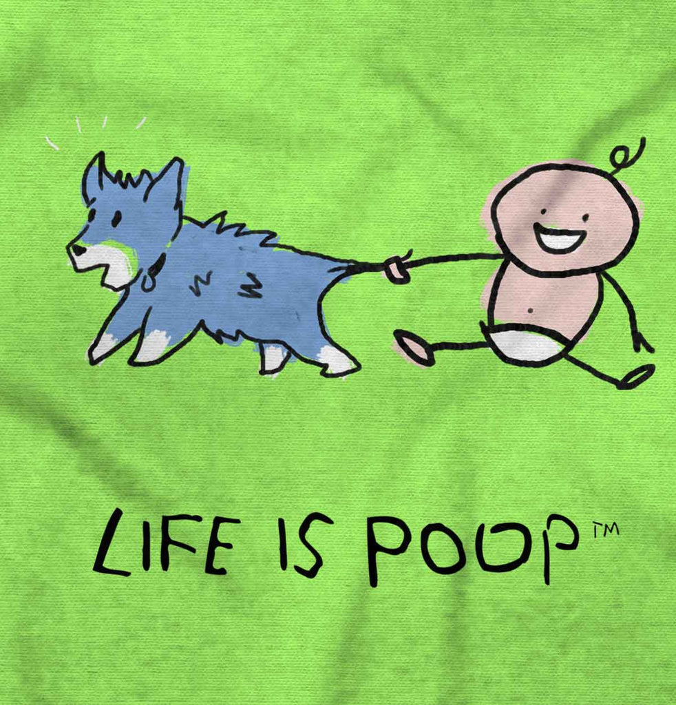 Dog Tail Romper Bodysuit-Direct To Garment Print-Brisco Baby