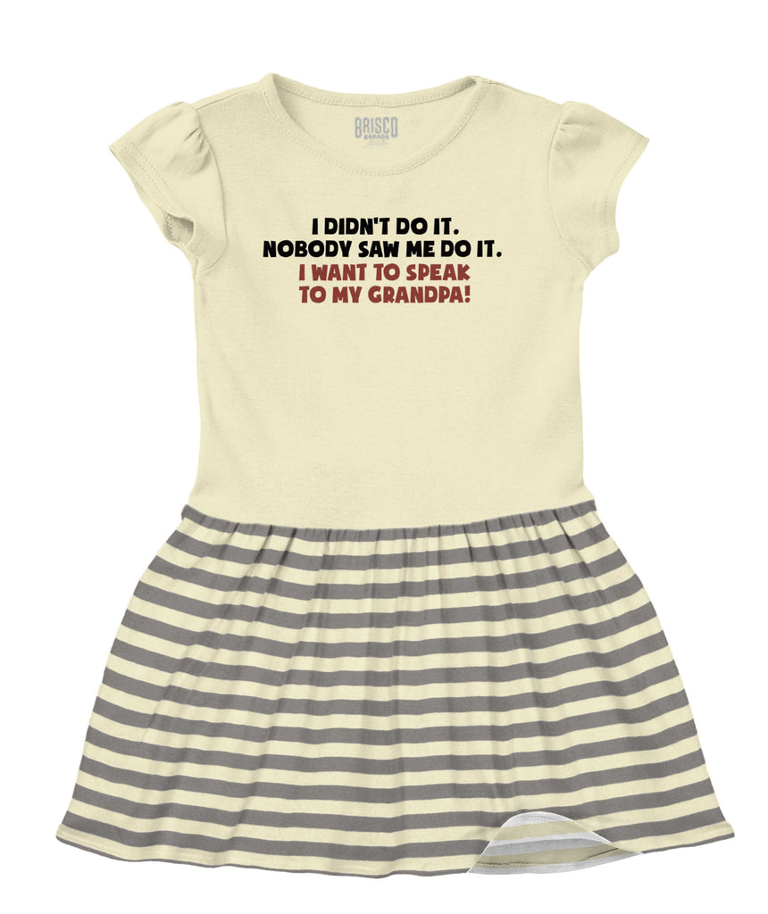 I Didn't Do It Baby Striped Skirt Dress-Direct To Garment Print-Brisco Baby