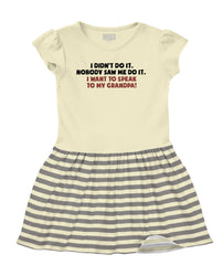 I Didn't Do It Baby Striped Skirt Dress-Direct To Garment Print-Brisco Baby
