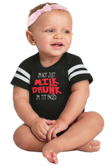 Tit Faced Football Romper Bodysuit-Direct To Garment Print-Brisco Baby