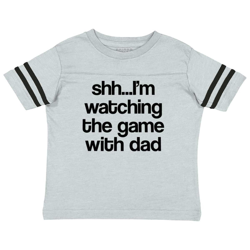 Watching the Game Toddler Football Jersey Tee-Direct To Garment Print-Brisco Baby
