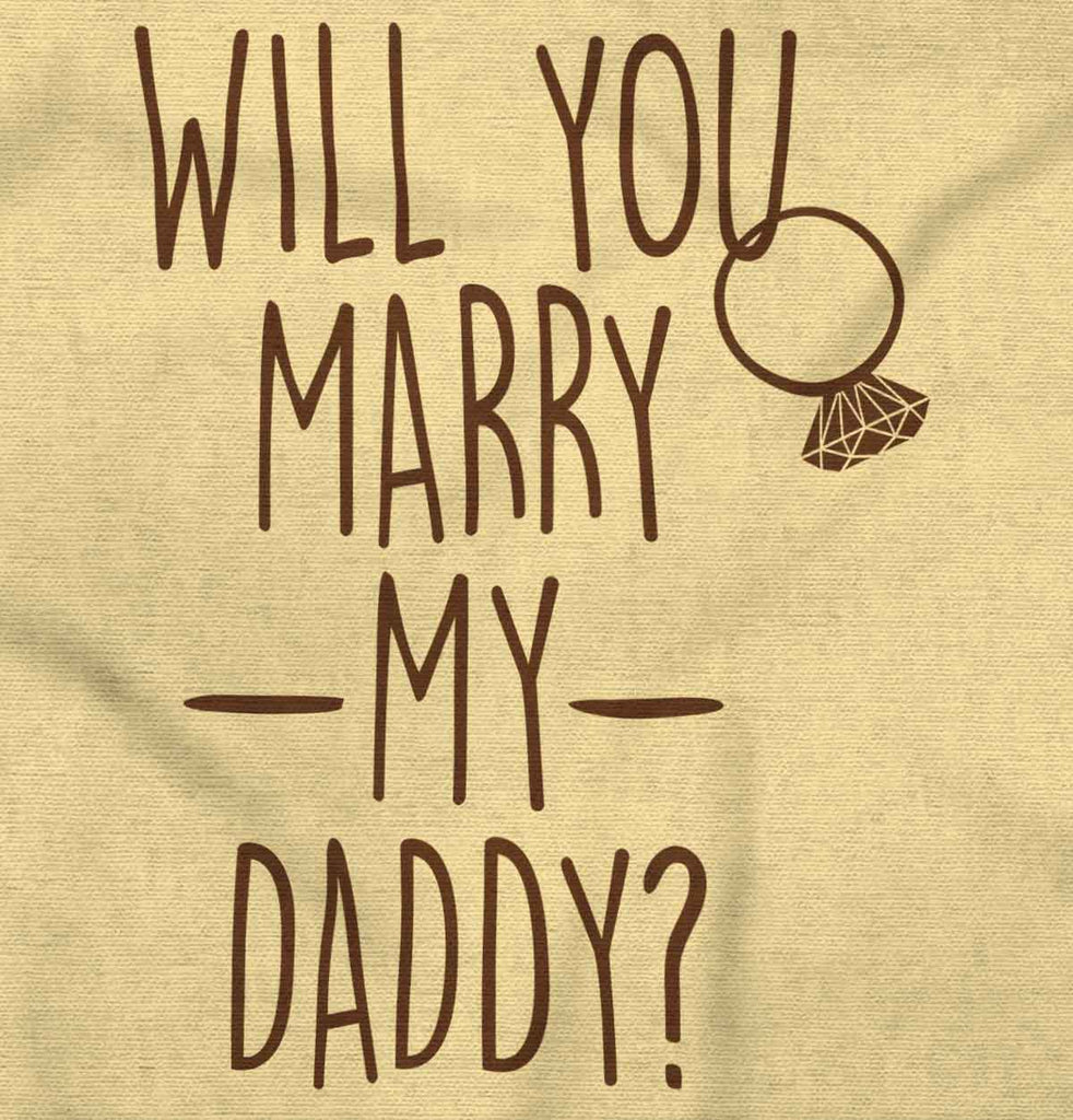 Marry My Daddy Romper Bodysuit-Direct To Garment Print-Brisco Baby