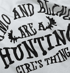 Camo Bling Hunting Thing Romper Bodysuit-Direct To Garment Print-Brisco Baby