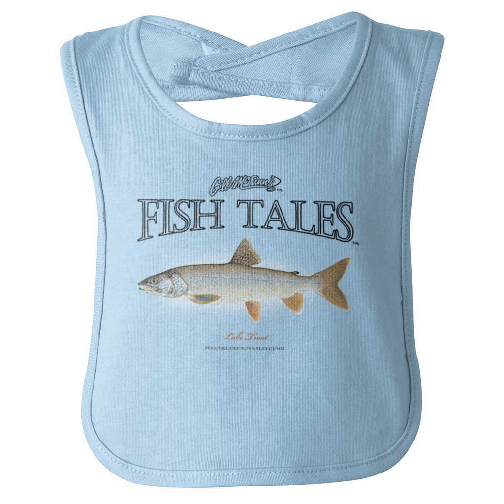 Lake Trout Infant Baby Bib-Direct To Garment Print-Brisco Baby