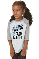 Farm All The Time Toddler Baseball-Direct To Garment Print-Brisco Baby