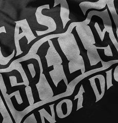 Cast Spells Not Dice Dungeons Ringer Romper Bodysuit-Direct To Garment Print-Brisco Baby