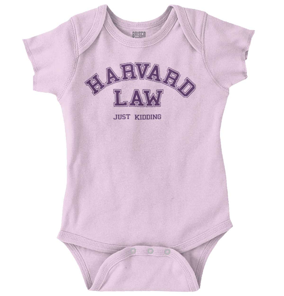 Harvard Law Romper Bodysuit-Direct To Garment Print-Brisco Baby