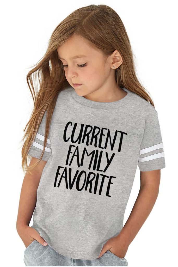 Family Favorite Toddler Football Jersey Tee-Direct To Garment Print-Brisco Baby