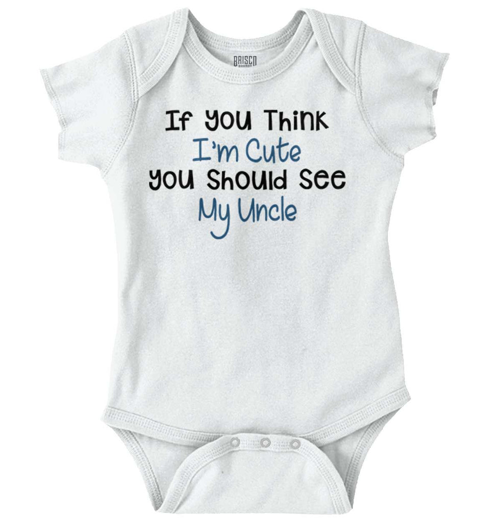 See My Uncle Romper Bodysuit-Direct To Garment Print-Brisco Baby