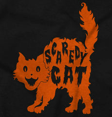 Scaredy Cat Infant Toddler T Shirt-Direct To Garment Print-Brisco Baby
