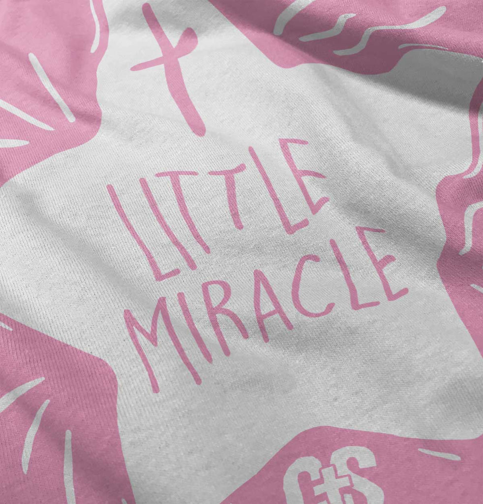 Little Miracle Toddler Ruffle Bottom Tee-Direct To Garment Print-Brisco Baby