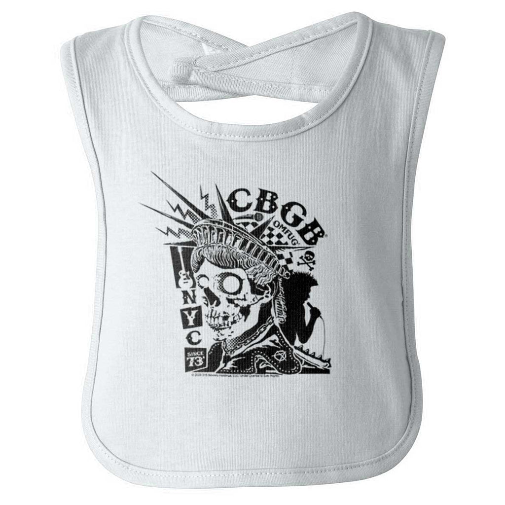 Liberty CBGB Infant Baby Bib-Direct To Garment Print-Brisco Baby