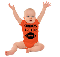 Sundays for Football Romper Bodysuit-Direct To Garment Print-Brisco Baby