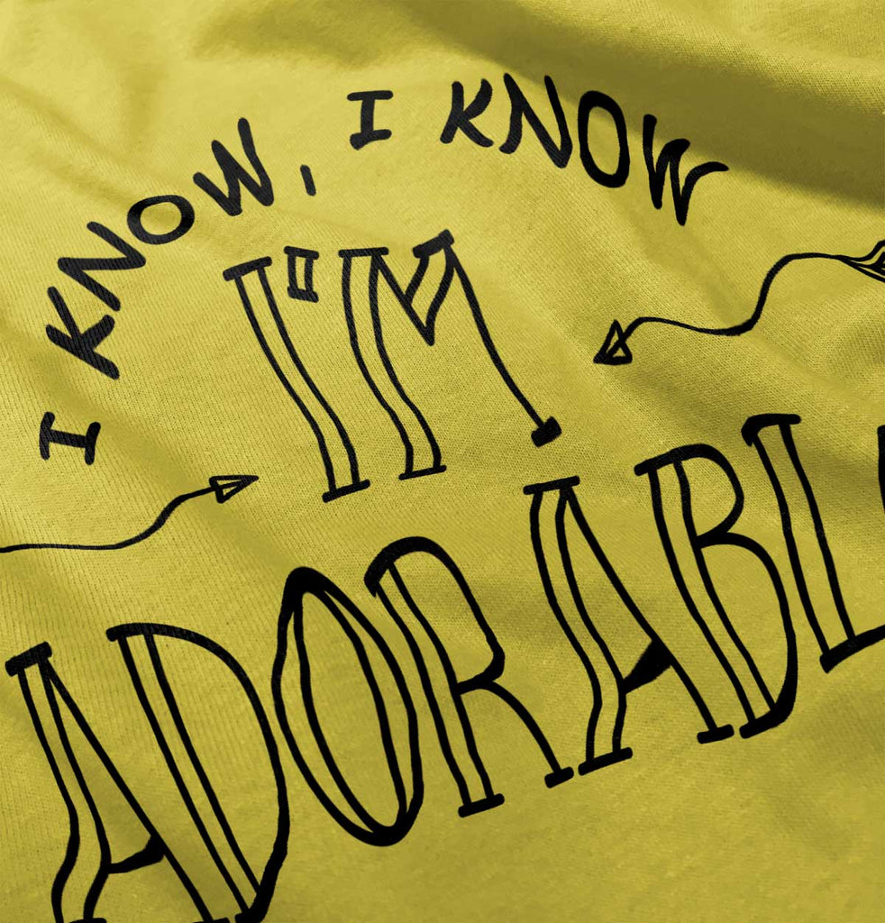 I'm Adorable Romper Bodysuit-Direct To Garment Print-Brisco Baby