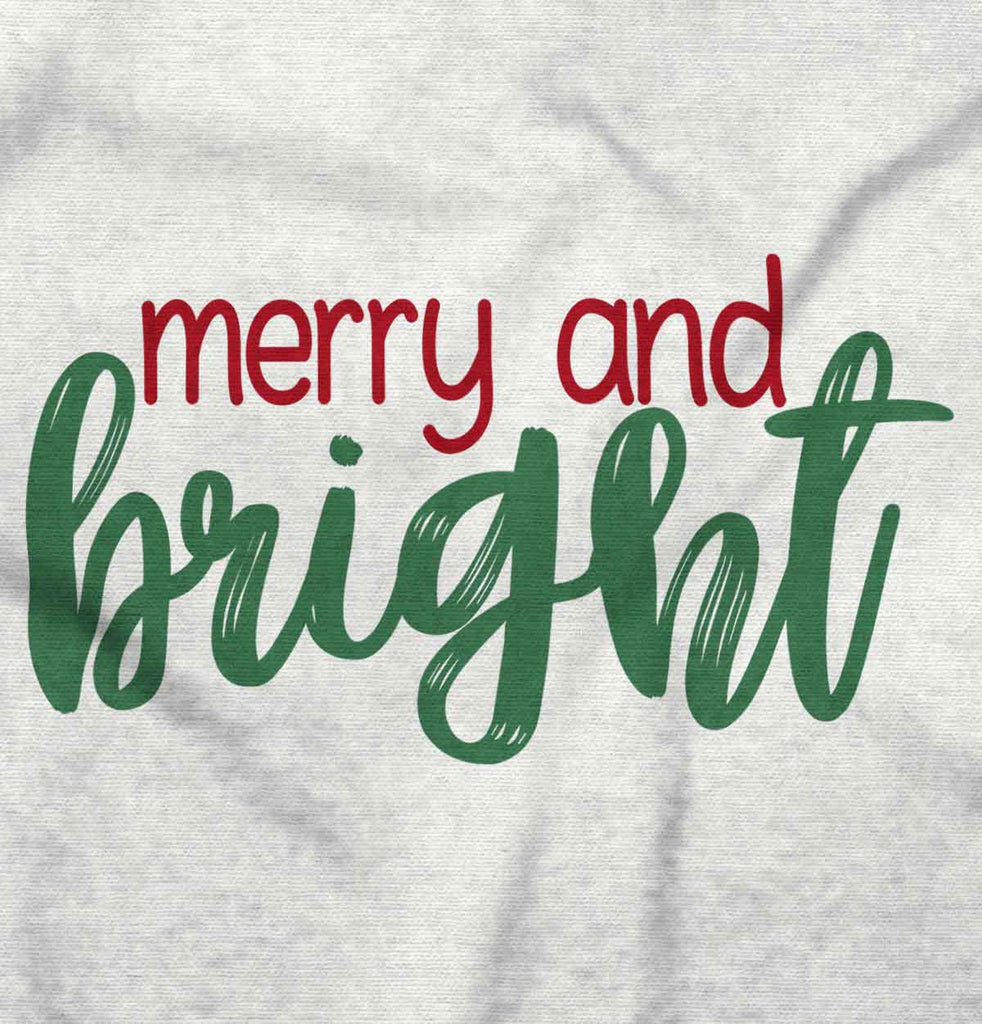 Merry And Bright Infant Baby Bib-Direct To Garment Print-Brisco Baby