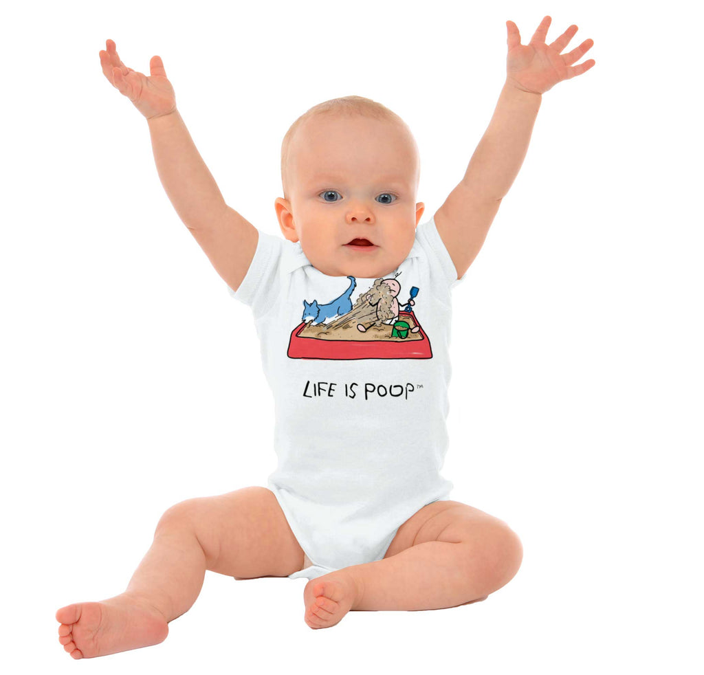Dog Sandbox Romper Bodysuit-Direct To Garment Print-Brisco Baby