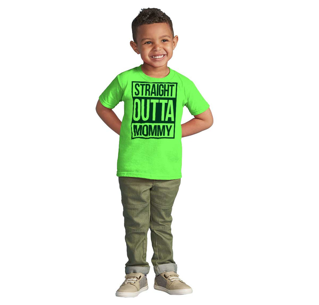 Straight Outta Mommy Infant Toddler T Shirt-Direct To Garment Print-Brisco Baby