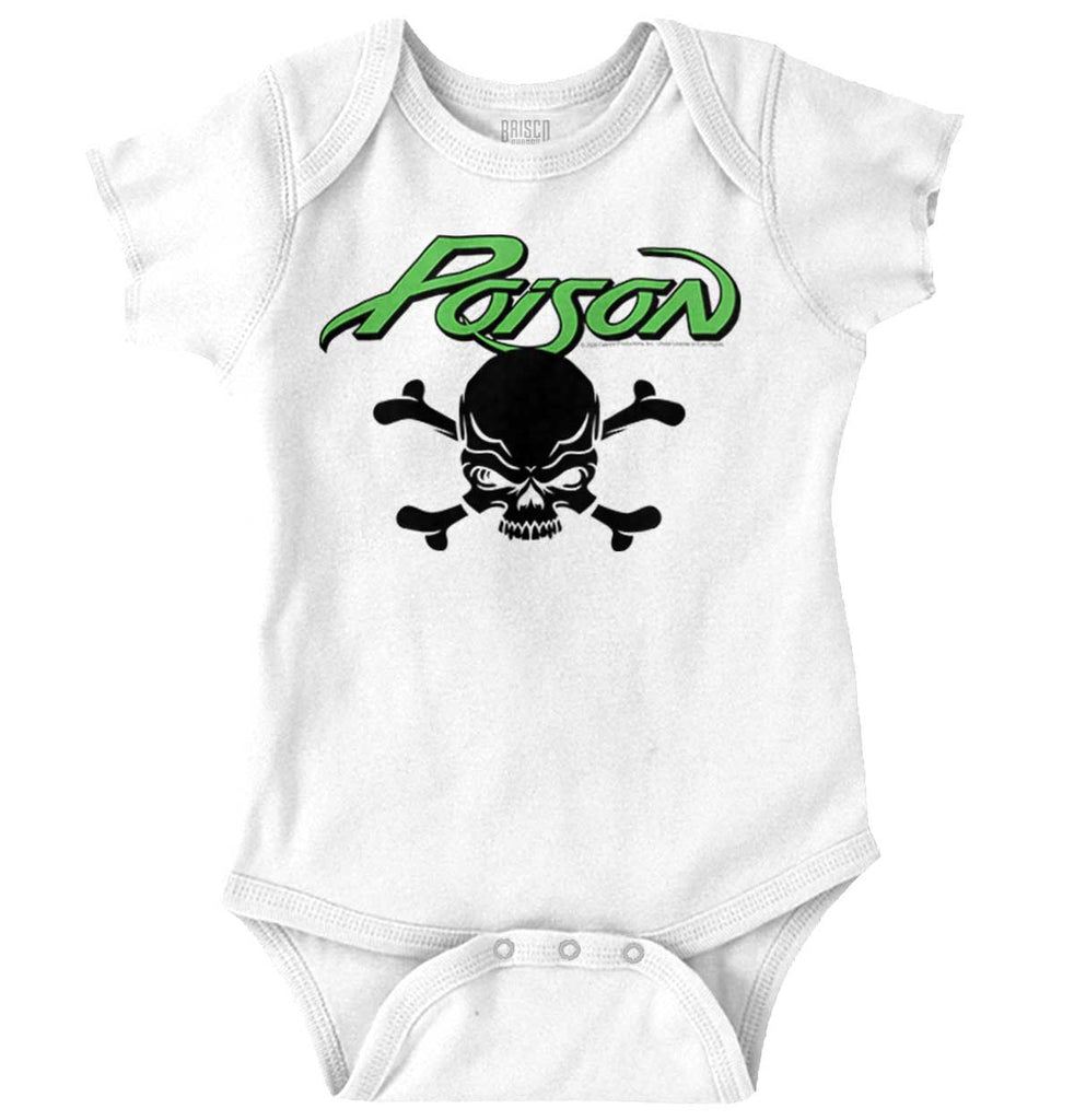 Poison Skull Romper Bodysuit-Direct To Garment Print-Brisco Baby