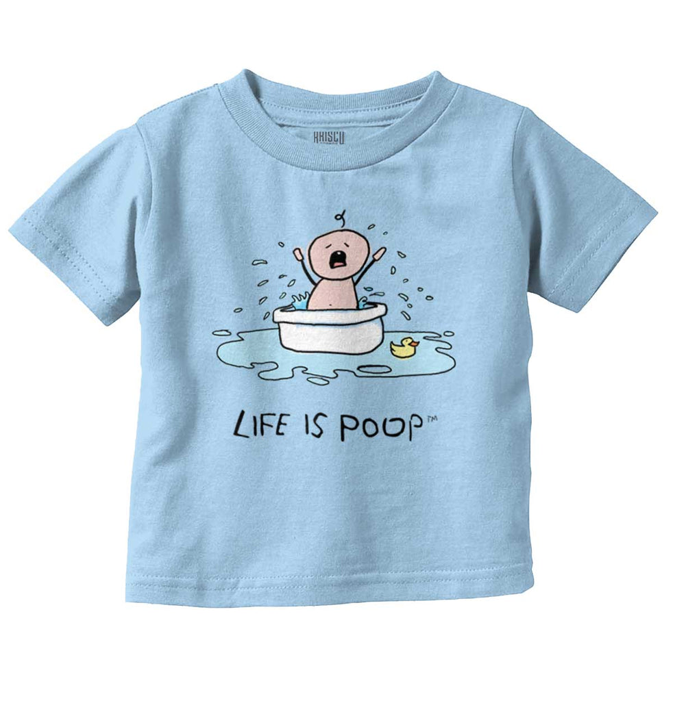 Crying Bath Infant Toddler T Shirt-Direct To Garment Print-Brisco Baby