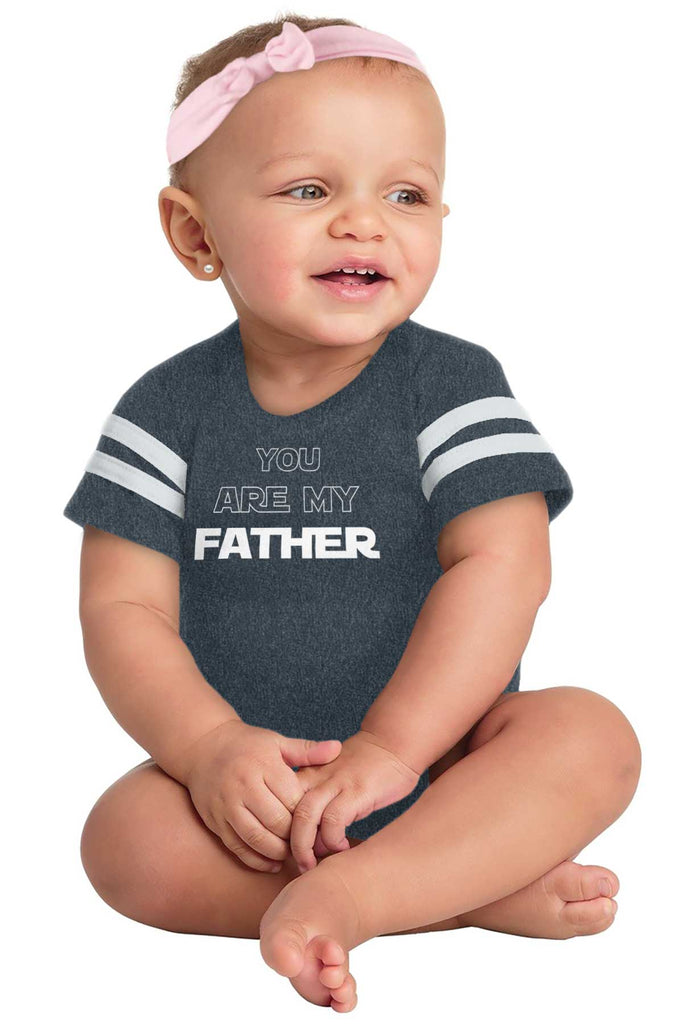 You Are My Father Football Romper Bodysuit-Direct To Garment Print-Brisco Baby