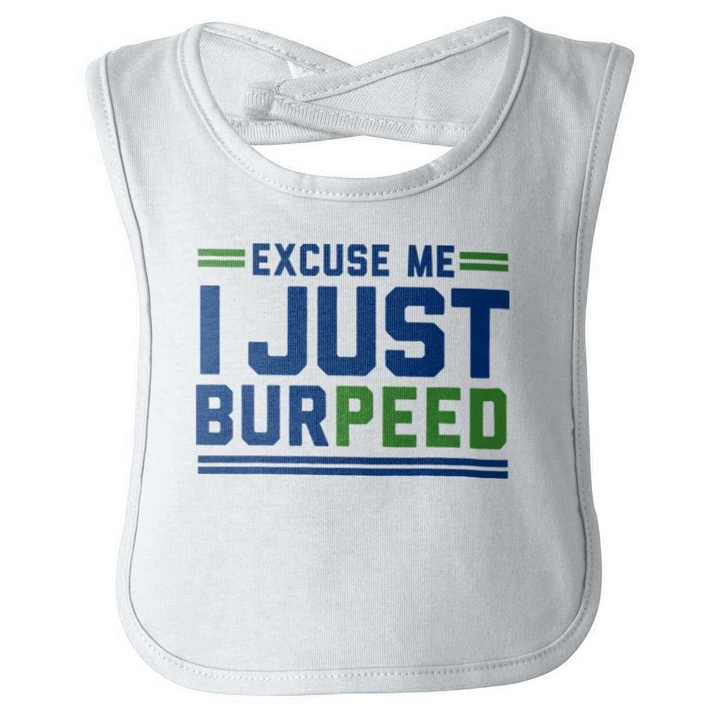 Just Burpeed Infant Baby Bib-Direct To Garment Print-Brisco Baby