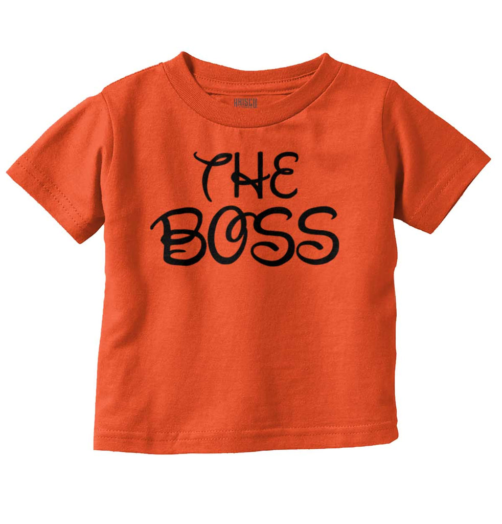 The Boss Infant Toddler T Shirt-Direct To Garment Print-Brisco Baby