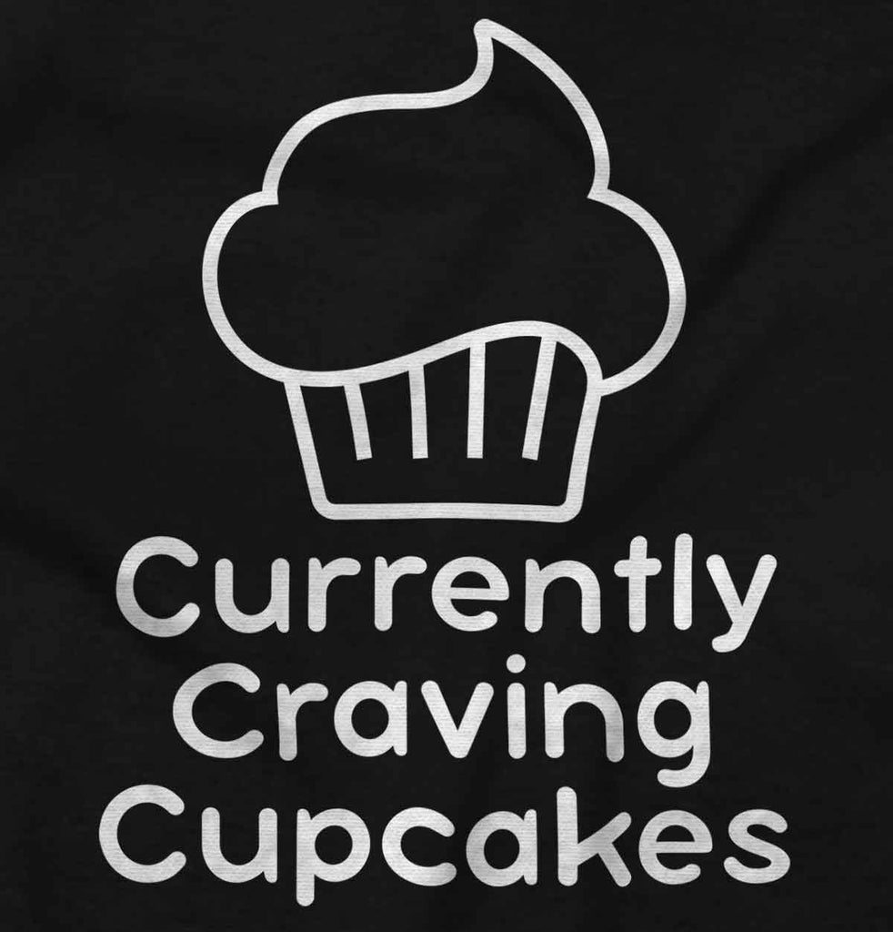 Currently Craving Cupcakes Maternity T-Shirt-Direct To Garment Print-Brisco Baby