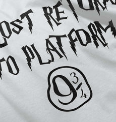 Return Platofrm 9 3/4 Infant Toddler T Shirt-Direct To Garment Print-Brisco Baby