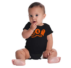 Boo Ghost Romper Bodysuit-Direct To Garment Print-Brisco Baby